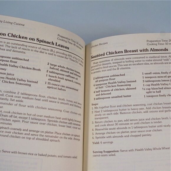 Healthy Living Cuisine by George Mateljan Vintage 1984 Paperback Recipes - Picture 9 of 10
